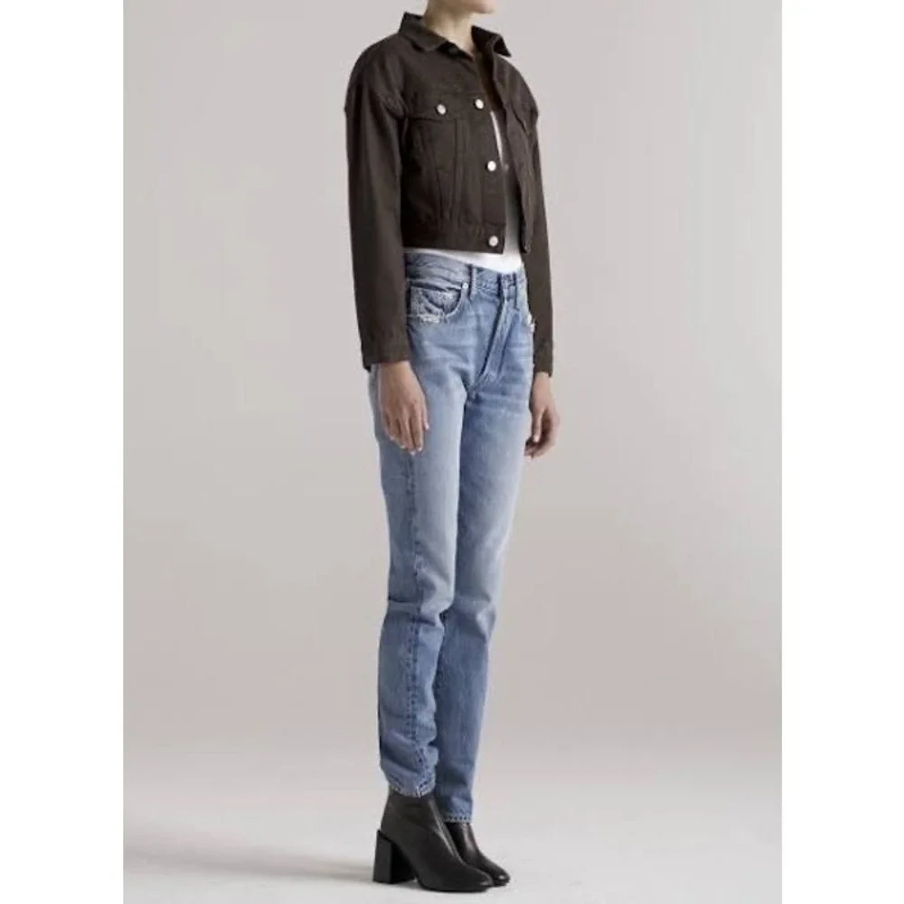 EDWIN‎ Anthropologie SIA Denim Jacket Java XS Scarlet 80s Cropped Sz:XS $218 NWT